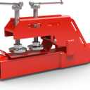 Upgraded Red Clamp on Tractor Bucket Hitch Receiver, 2" Receiver Adapter with Non-Slip Twin Round Pads, Clamp-on Trailer Hitch for Tractor Buckets, Heavy-Duty Bucket Trailer Attachment