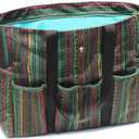 ESVAN Utility Tote Bag Weekender Duffle Bag with 13 Pockets - Perfect for Travel, Work, Gym, Beach, Teachers, and Nurses