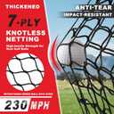 Pro Golf Net, 10x7ft Heavy Duty Golf Practice Net with Mat, Outdoor Indoor Hitting Nets with Noise Reduce Silk Target for Backyard Driving Chipping/Garage Training, Christmas Golf Gifts for Men Boys