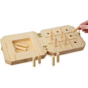 9 Hole Wooden Pegboard for Occupational Therapy Nine Hole Peg Test to Improve Fine Motor Coordination, Finger Dexterity, Concentration and Increase Reactionary Speed
