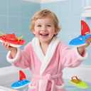Boat Bath Toys, 3 PCS Toddler Pool Toys for Water Play, Plastic Toy Boats for Toddlers 1-3, Kids Ages 3-5