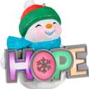Hallmark Keepsake Christmas Ornament 2023, Season of Hope Snowman Ornament with Light, Snowman Gifts