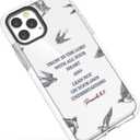 Cute Case Compatible for iPhone 15 Pro Max Bible Verses for Girls Women,Christian Inspirational Proverbs 3:5 Quotes Swallow Soft Protective Case Compatible with iPhone 15 Pro Max