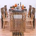 Black Halloween Cheesecloth Table Runner 10FT Sheer Chiffon Mesh Runner, 29 x 120 Inch
