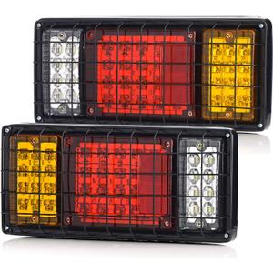 LINKITOM 40 LED Truck Tail Light Bar, Super Bright Turn Signal Brake Reverse Tail Light with Iron Net Protection for 10-30 Volt Truck Boat Snowmobile Trailer Pickup RV Camper UTV UTE Vans