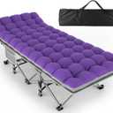 Folding Camping Cot for Adults, 28" Heavy-Duty Portable Cots Bed, Basic - 75x28x15"
