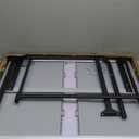 Aluminum Folding Table 4 Foot, Adjustable Height Lightweight Portable Camping Table for Picnic Beach Outdoor Indoor, White 120 x 60 x 70 4Ft