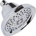 Massaging Shower Head High Pressure - Multi-Function, Massage Rainfall Showerhead With Boosting Mist For Low Flow Showers & Adjustable Water Saving Nozzle, 2.5 GPM - Chrome