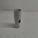 Ice Shaker 40 oz Tumbler with Handle and Straw | 40oz White | Cold for 30+ Hours | 2-in-1 Tumbler Shaker Bottle | Odor-Free 40 ounce Bottle for Water, Protein Shakes, Smoothies, Cocktails