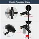 Plug in Wall Sconces, Black 2 Lights Rotatable Wall Lamp with Switch Cord Wall Mounting Lighting Fixtures for Bedroom Living Room (Bulb Included)