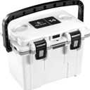 Pelican 14 Quart Personal Lunch Box Cooler (White/ Gray)