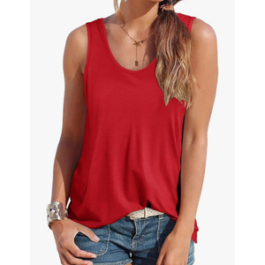 Smile Fish Women Scoop Neck Flowy Loose Fit Tank Top Sleeveless Summer Tops Shirts Size M Smile Fish Women Scoop Neck Flowy Loose Fit Tank Top Sleeveless Summer Tops Shirts Size M