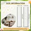 Nuogo 12 Pcs Plastic Clear Cylinder Vase for Home 16 Inch Acrylic Flower Clear Vase Centerpiece for Centerpieces Wedding Party Decorations