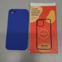 Vooii for iPhone SE Case 2022/3rd/2020,iPhone 8/7 Case, Upgraded Liquid Silicone with [Flat Edges] [Camera Protection] [Soft Anti-Scratch Microfiber Lining] Phone Case for iPhone SE - Klein Blue