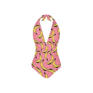 Vintage Swimwear for Women One Piece Bathing Suit for Women V Neck Swimsuit Women Tummy Control,Pink, 

Size 2XL