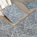 Carpet Living Room Bedroom, Glue Free, Anti Slip, Removable, Washable Spliced Carpet(15.75''x 15.75''x 0.38''Thick) Unit Rug 12pcs