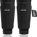 Soccer Shin Guards for Kids Youth Adults, Ski Shin Guards Sleeves for 2-18 Years Old Boys Girls Men, Calf Compression Sleeve with Honeycomb Pads, Espinilleras de Futbol para Hombres (Medium, Black)