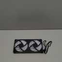 NZXT F240 RGB Core - 240mm Single-Frame Fan Unit with 2 x 120mm RGB Fans - Speed & Lighting Control - High Static Pressure & Airflow - Fluid Dynamic Bearings - 8 aRGB LEDs Per Fan - Black