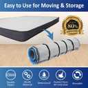 Storage Logic Foam Mattress Vacuum Bag with Blue Zipper, Mattress Storage Bag, Straps Included, Queen/Full/Full-XL