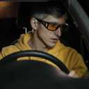 Night Driving Glasses for Men Women Fit Over Sunglasses Anti Glare Polarized HD Night Vision Glasses (02 Glossy Black Frame/ Yellow Night Vision Lens)