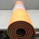 Hatha Yoga Extra Thick TPE Yoga Mat - 72"x 32" Thickness 1/2 Inch -Eco Friendly SGS Certified - With High Density Anti-Tear Exercise Bolster For Home Gym Travel & Floor Outside (Orange/Gray)