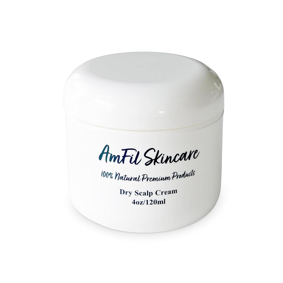 Dry Scalp Cream - Soothes Itchiness and Reduces Flakes for Dry, Sensitive Scalp - Gentle Relief for Eczema, Psoriasis and Seborrheic Dermatitis, 4 oz, 1-Pack