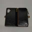 Defencase Compatible with iPhone 17 Case Wallet with RFID Blocking Card Holder for Women and Men, Fashion PU Leather Magnetic Snap Flip Zipper Strap Wallet Phone Case for iPhone 17 6.3", Coffee