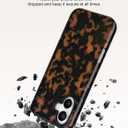 Jusy Compatible with MagSafe Brown Tortoise Shell Print Phone Case for iPhone 17, Amber Trendy Luxury Magnetic Soft TPU and Hard PC Protective Phone Cover for Women Girls - Yellow