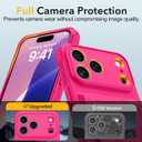 Oterkin for iPhone 17 Pro Wallet Case [4-5 Card Holder] [Kickstand] [RFID Blocking] [Full Camera Protection] [Military Grade Protection] Shockproof Rugged Phone Case for iPhone 17 Pro, Hot Pink