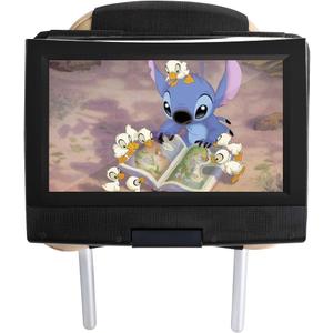 Hikig DVD Player Headrest Mount Holder - Portable DVD Player Mount for Car Back Seat Headrest - Swivel & Flip - 7 to 11 Inch