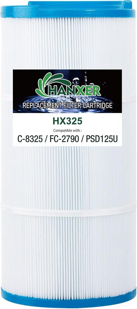 C-8325 Spa Filter Cartridge Replacement for Sundance Spa Filter 6540-490, Filbur FC-2790, PSD125U, 817 0050, 03FIL1400, 81254, 125 Sq.Ft. Spa Hot Tub Filter, Pack of 1  C-8325 Spa Filter Cartridge Replacement for Sundance Spa Filter 6540-490, Filbur FC-2790, PSD125U, 817 0050, 03FIL1400, 81254, 125 Sq.Ft. Spa Hot Tub Filter, Pack of 1