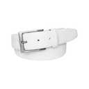 Florsheim Men's Carmine 33mm Leather Belt, White, 44