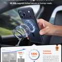 TORRAS Stronger Magnetic & Shockproof for iPhone 17 Pro Max Case, Fit for MagSafe, Military Grade Drop Protection, Camera Control, DIY Button, Slim for iPhone 17 Pro Max Case Translucent Matte Black