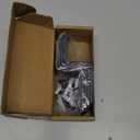 1.5x2.5 Door Barricade Brackets, 4 Pcs Drop Open Bar Security Door Barricade, Heavy Duty Z-Shape Black Bar Security Door Lock Brackets Fits 1.5x2.5 Boards, Home, Barn, Gate, Shed, Garage Security