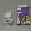 Philips USB Wall Charging Kit, 60W GaN USB C Charger Block with 6ft Braided Cord, Dual Port USB Cube for iPhone 16 Series, 15 Series, iPad Pro, Foldable Plug, White Charging Box, DLP3523W/37