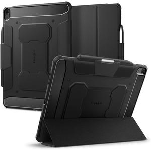 Spigen for iPad Air 13 Inch Case M4 (2026), iPad Air 13 Inch Case M3/M2 (2025/2024), Rugged Armor Pro Protective Tri-Fold Cover with Pencil Holder, Black