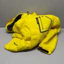 UTWGN Men's Ski Jacket Winter Warm Snow Coat Waterproof Windbreaker Hooded Work Outerwear Snowboarding Jackets, Yellow, L