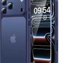 TAURI for iPhone 17 Pro Case, Full Camera Protection with Screen Protector, Translucent Matte Military-Grade Protection Shockproof Slim Phone Case for iPhone 17 Pro, Matte Blue