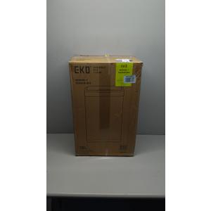 EKO Mirage-T 50 Liter / 13.2 Gallon Touchless Rectangular Motion Sensor Trash Can, Brushed Stainless Steel Finish (Matte Black)