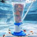 Pool Leaf Vacuum with 71.7in Telescopic Pole, 83GPM Powerful Suction, Rechargeable Cordless Pool Skimmer with 90Mins Runtime for Inground & Above Ground Pools, Pool Vacuum for Debris and Leaves
