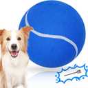 Big Tennis Ball for Dogs, Giant Dog Tennis Ball Toy Large Outdoor Sports Gift for Small Medium Large Dog (Blue, 9.5 inch)
