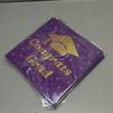 3 x OHOME Graduation Decorations - Purple Gold Graduation Card Box for Graduation Decorations Class of 2026 2027 - Graduation Party Decorations Decor Supplies Favors,Graduation Centerpieces 2026