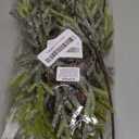 Winlyn 6 Pack Frosted Artificial Cypress Pine Stems Snowy Glittered Pine Spray with Mini Pinecones for Christmas Holiday Greens Seasonal Floral Arrangement Centerpiece Winter Wedding Dcor 13.8" Tall