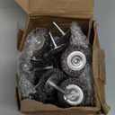 Moxweyeni 20 Pcs 2 Inch Stainless Steel Wire Wheel Brushes for Drill Bits with 1/4 Inch Shank, 0.0118" Carbon Steel Wire, for Power Operated Grinders