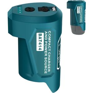 Upgrade 12V USB Power Source Charger Adapter for Bosch Professional 12V Battery, Type-C Input, USB Output & DC Output for 12 V Heating Coat (only Adapter)