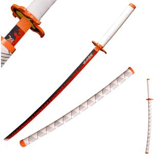 Sword fort Metal Demon Sword 104cm/41inchs,Stainless Steel, Hashira Pillar and Protagonist Katana for Anime Cosplay, Anime Original Textures, Multiple Styles to Choose from