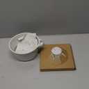 SENSARTE White Ceramic Nonstick Saucepan with Lid 1.5 Quarts, Small Cooking Pot with Stay Cool Handle, Induction Compatible Saucepot, White Granite Coating, Free of Intentionally Added PTFE/PFOA/PFAS