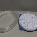 Pool Cover Pump Siphon, Automatic Above Ground Pool Water Pump, White, Round, Plastic, Siphon Mechanism, Effortless Pool Drainage