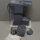 Single Serve Coffee Maker, Iced and Hot Coffee Machine for K Cup & Grounds, Compact Design, 40oz Removable Water Reservoir, 6 to 24 Oz Brew Sizes, Fits 7.3" Travel Mug, Gray