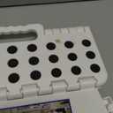 ACKO Folding Step Stool Foldable Step Stools for Kids, 11 Inch Foot Stool Black Plastic Step Stool with Portable Handle Small Stool Hold up to 300lbs for Bathroom, Kitchen White